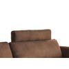 KOPFSTÜTZE MALTA Dunkelbraun Webstoff - Dunkelbraun, Textil (100/23/15cm) - KAWOLA