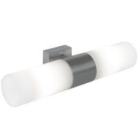 WANDLEUCHTE Tangens - Silber - 30.8/9.7 cm - Silberfarben, Glas (10/9.7/9.7cm) - Nordlux