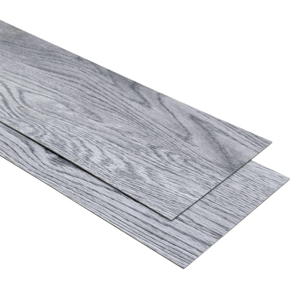 VINYLBODEN 5m²/36-TLG. selbstklebend PVC - Grau, Kunststoff (0.2/91.5/15.2cm) - Livingandhome