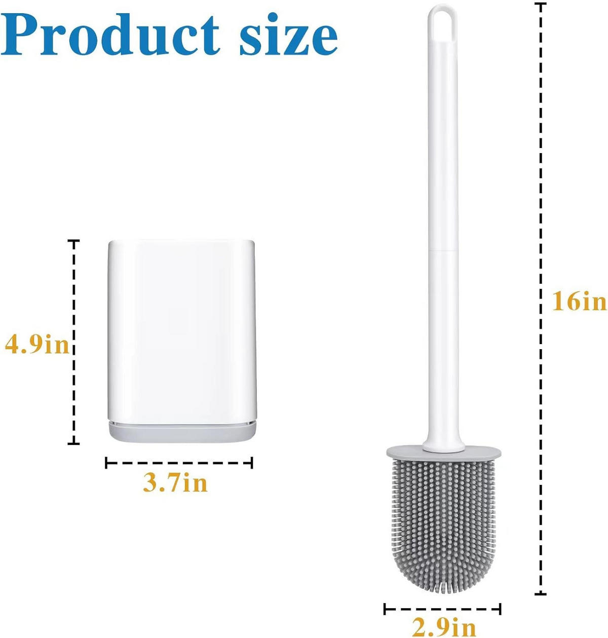 TOILETTENBÜRSTE – Weiß – Länge 40 cm - Weiß, Kunststoff (9/41/5.4cm)