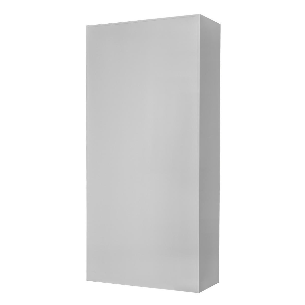 FLÜGELTÜRSCHRANK Owl mit 4 Fachboden 195x95x40cm Lichtgrau/Anthrazitgrau - Anthrazit, Metall (95/195/40cm) - PROREGAL