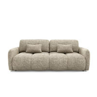 SOFA 3 Sitzplätze Beige meliert - Beige, Holz (236/95/121cm) - Petits-meubles