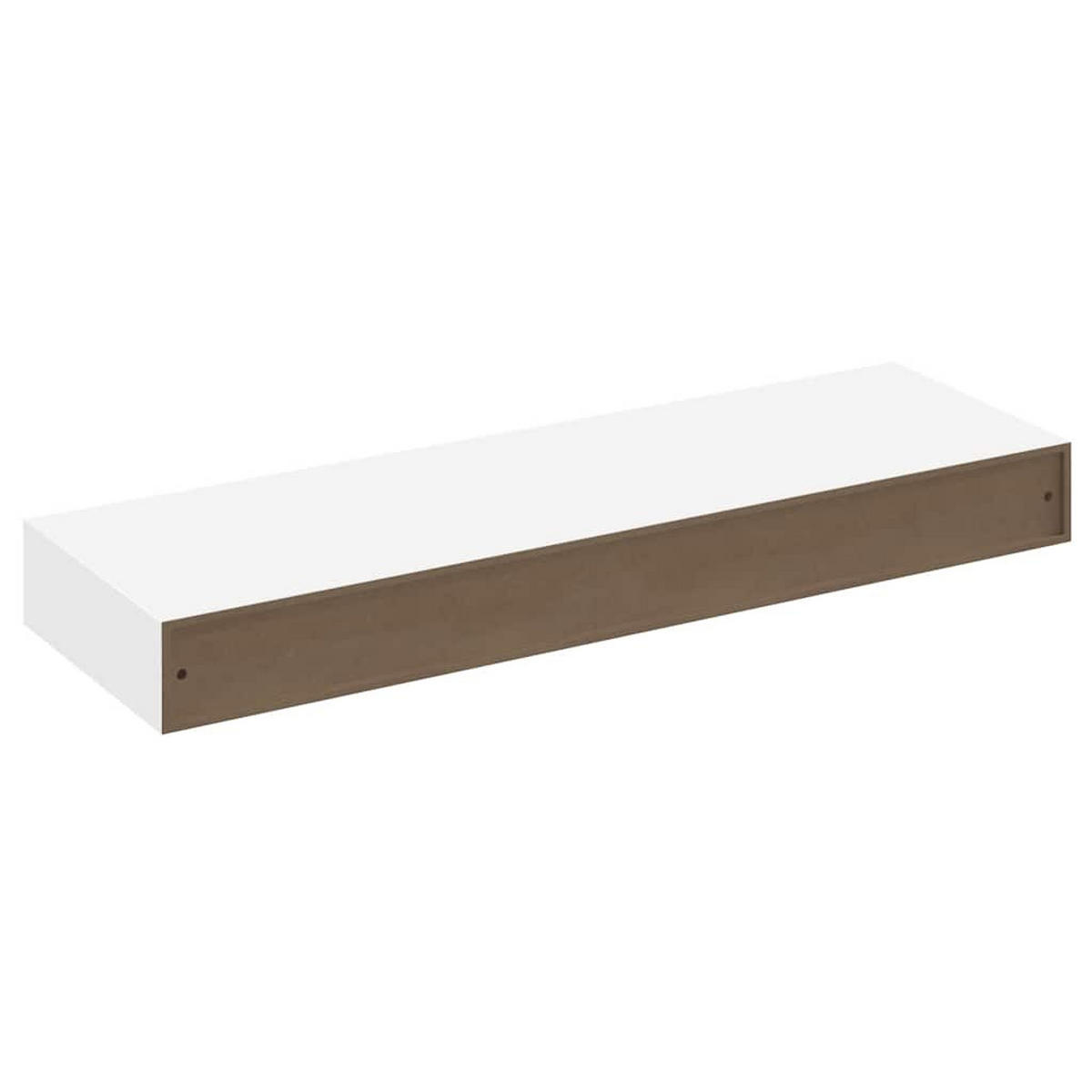 WANDREGAL Mit Schublade Mdf Weiss - Weiß, Holzwerkstoff (25/8/80cm) - vidaXL