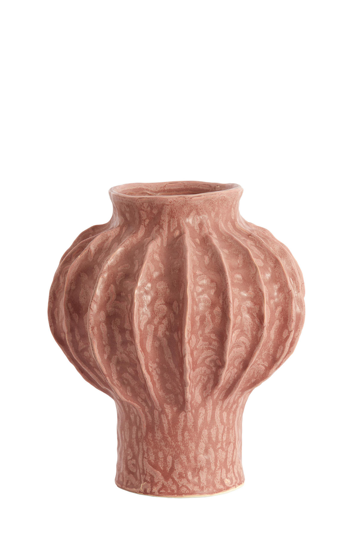 VAZE Hakone Rot 24/24/28.5 cm - Rot, Keramik (28.5cm) - Light & Living