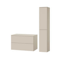 BADMÖBEL-SET Color Kaschmir 2-Teilig (2S 80 + 2D 160) - Kaschmir, Holzwerkstoff (110/160/45cm) - mzm24