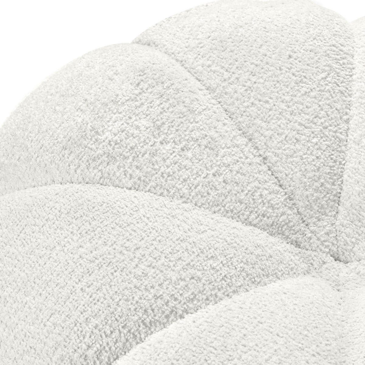 POLSTERHOCKER TOCA Sitzpouf - Ecru, Holz/Textil (72/36/72cm) - KONSIMO®