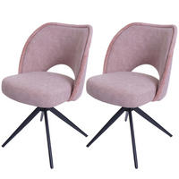 ESSZIMMERSTUHL Altrosa 2er-Set - Altrosa, Textil (54/84/60cm) - MCW