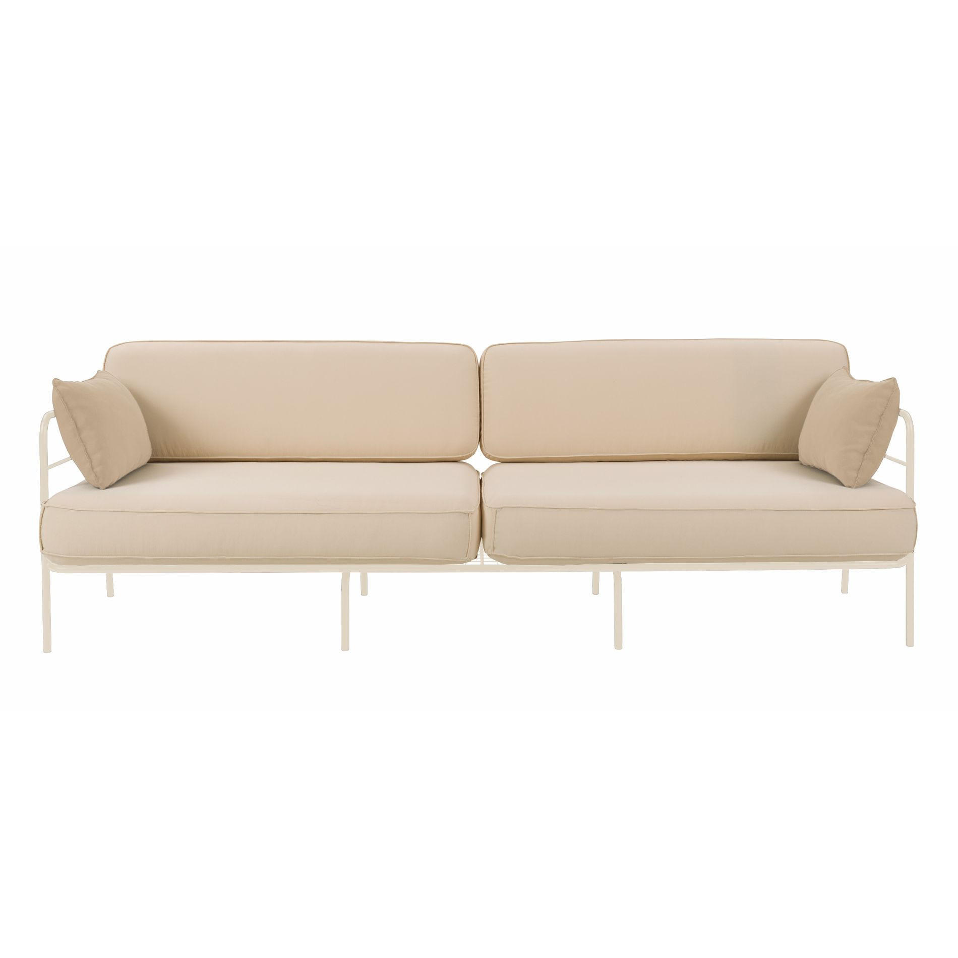 GARTEN-SOFA Preggel Beige/Creme - Beige, Textil (228/80/71cm) - Selsey