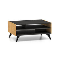 COUCHTISCH Soah Holz und Schwarz - Schwarz, Holzwerkstoff (60/90/40cm) - Petits-meubles