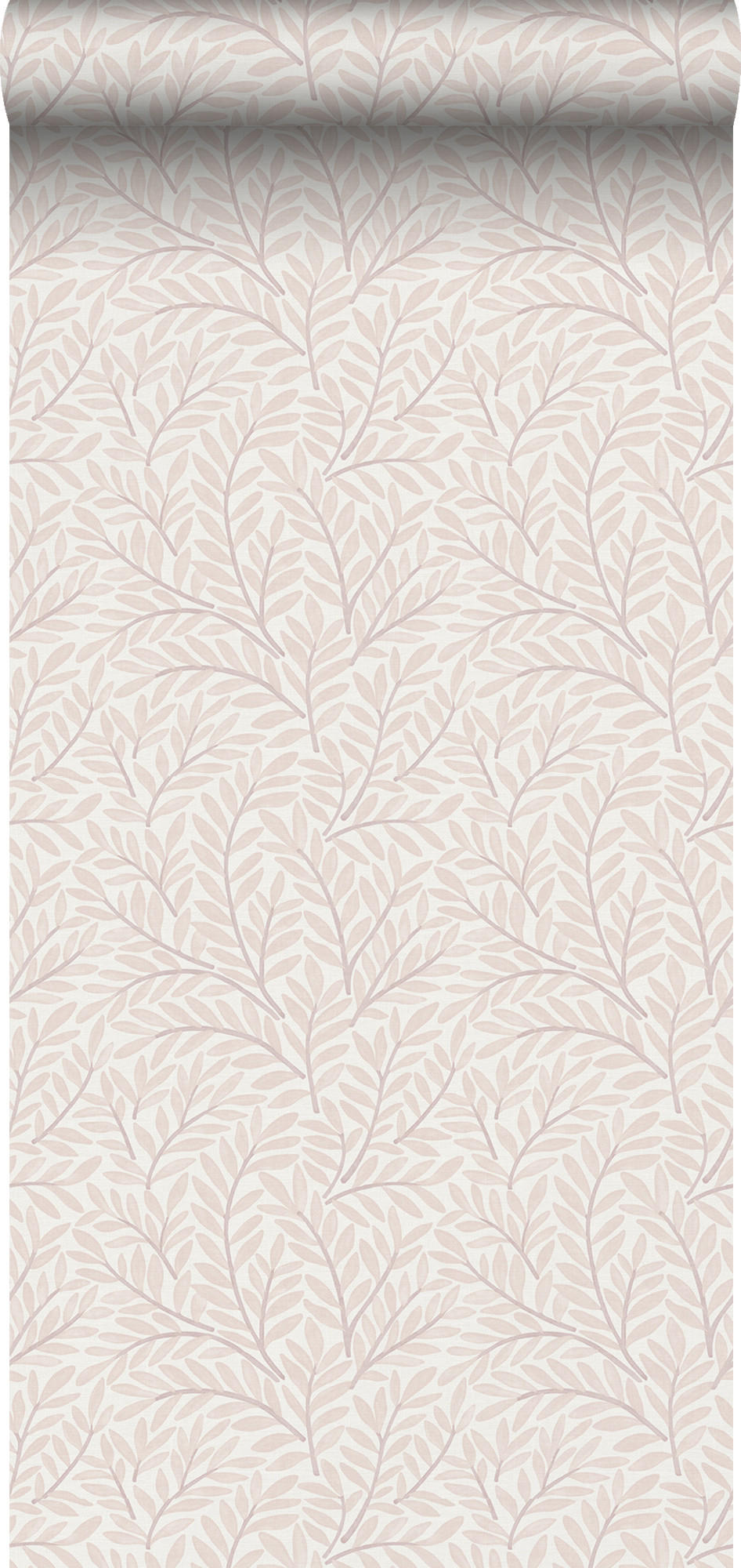 TAPETE Blätter im skandinavischen Stil 53 cm x 10 m - Pink, Papier (53/1000cm) - Sanders & Sanders
