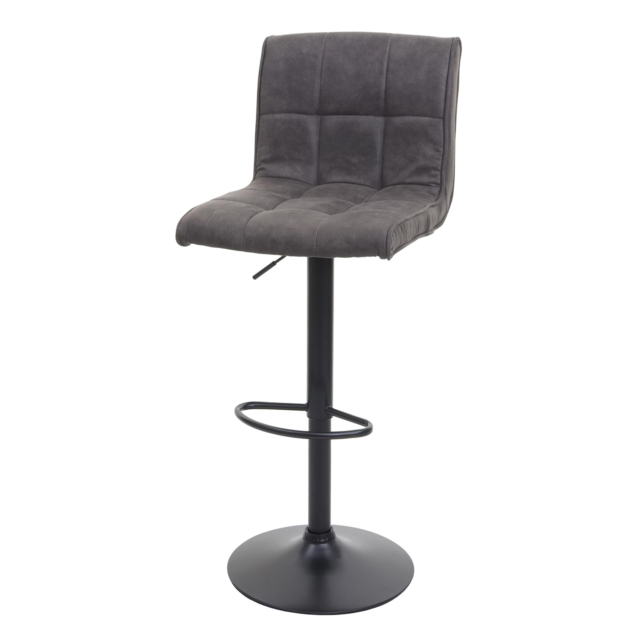 BARHOCKER Anthrazit - Anthrazit, Textil (44/116/46cm) - MCW