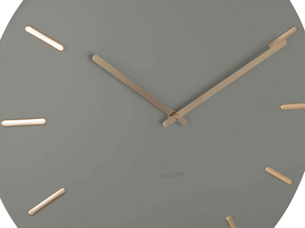 WANDUHR Charm Ø45 cm - Grün, Metall (45/45/3.5cm) - Karlsson