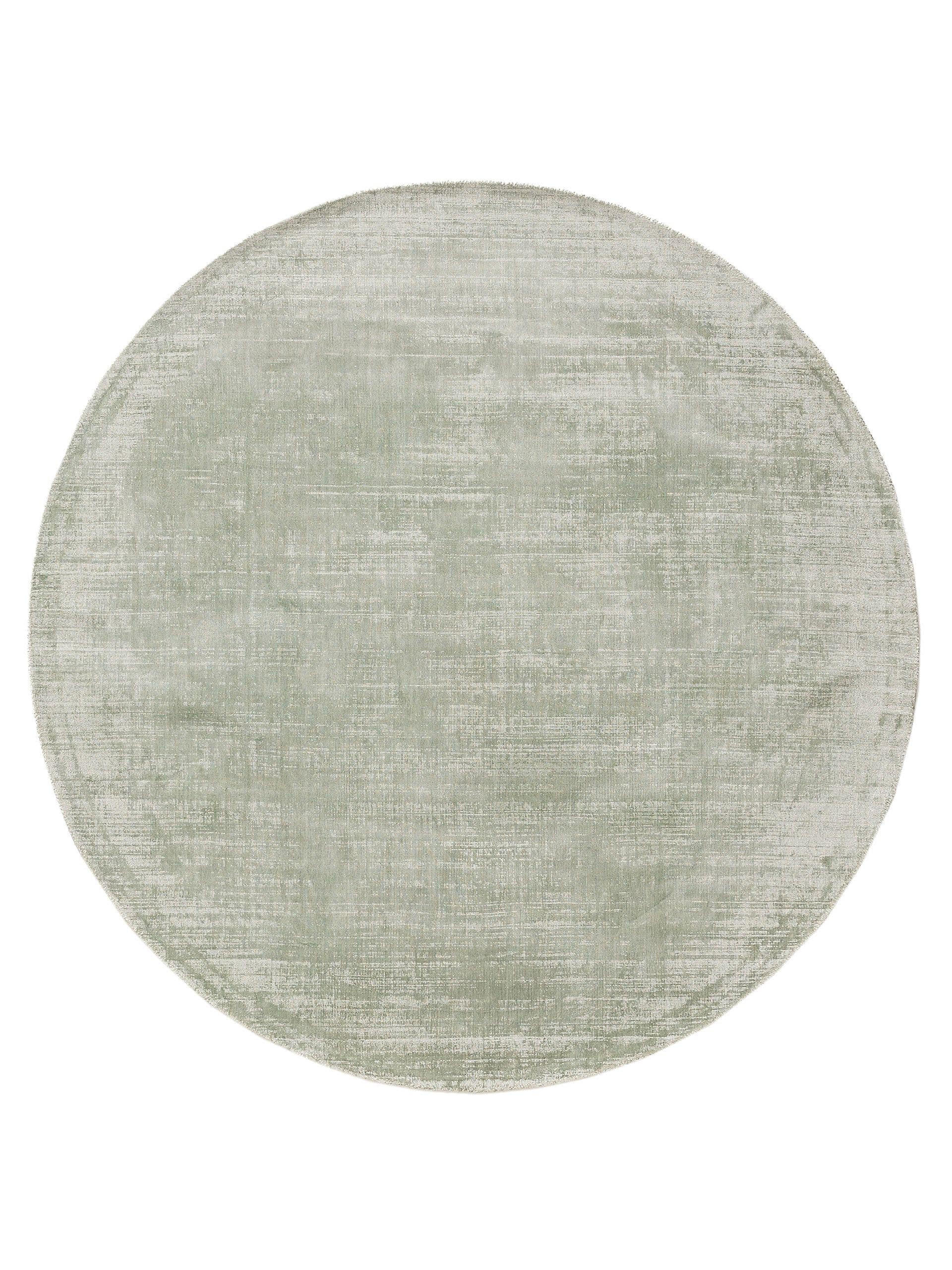 VISKOSETEPPICH rund Nova Mint ø 120 cm rund - Mintgrün, Textil (120/120cm) - benuta Pure