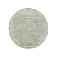 VISKOSETEPPICH rund Nova Mint ø 120 cm rund - Mintgrün, Textil (120/120cm) - benuta Pure