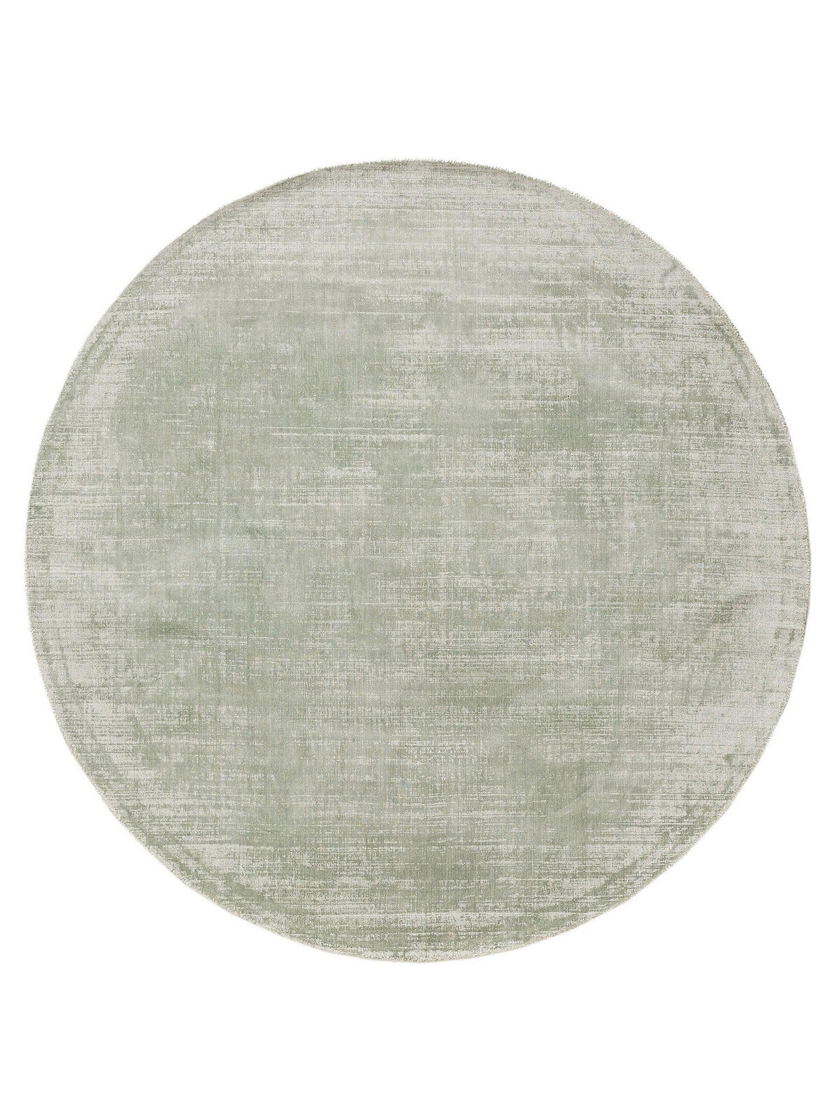 VISKOSETEPPICH rund Nova Mint ø 120 cm rund - Mintgrün, Textil (120/120cm) - benuta Pure