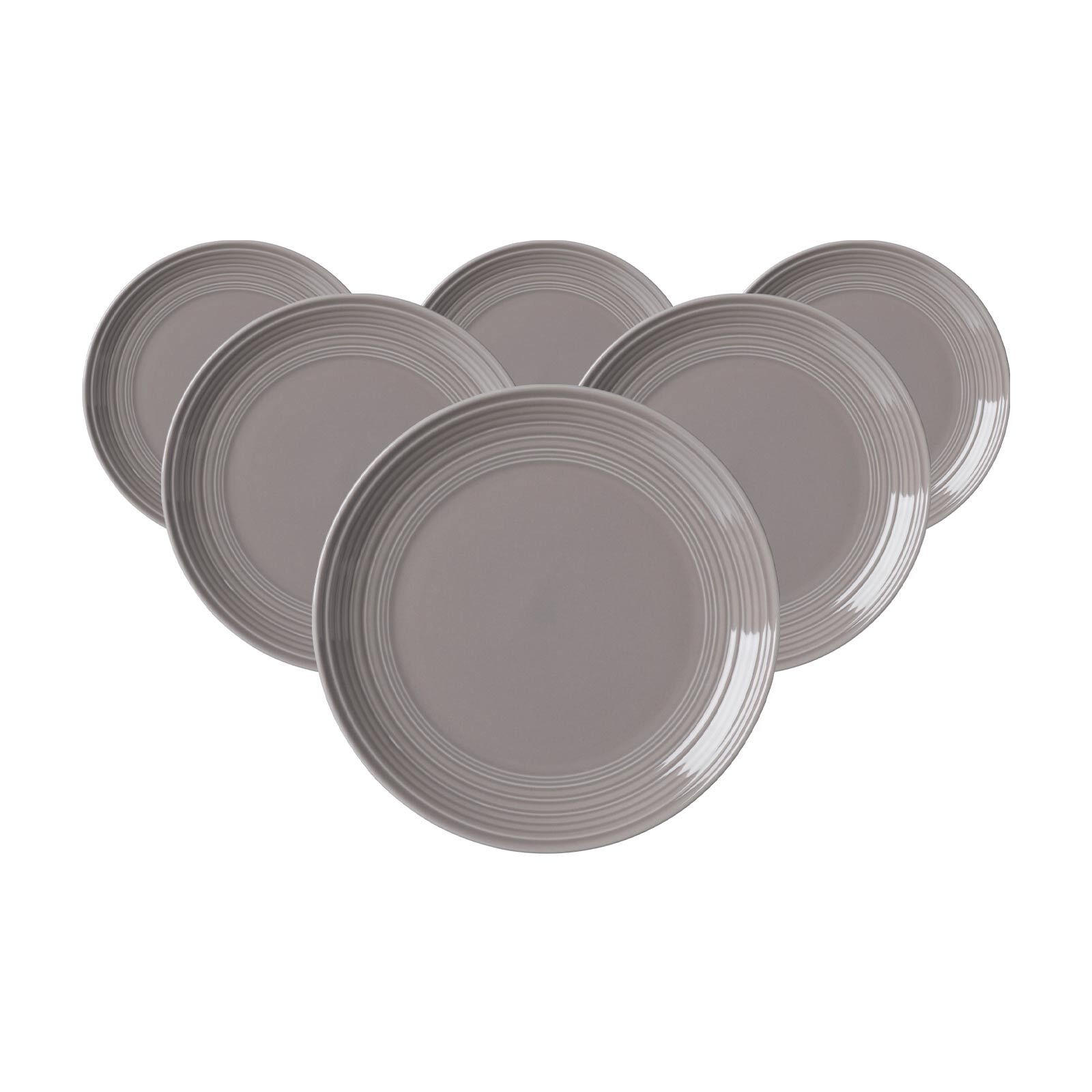 DESSERTTELLER Levi Grau ø 21 cm 6er Set - Grau, Keramik (21cm) - Ritzenhoff Breker