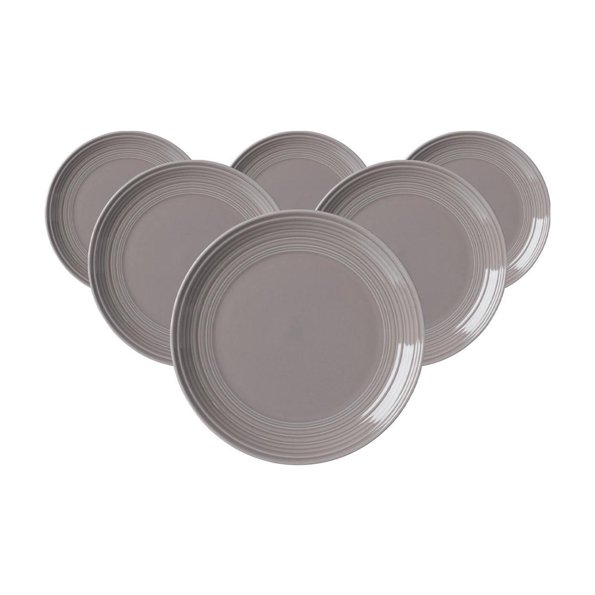 DESSERTTELLER Levi Grau ø 21 cm 6er Set - Grau, Keramik (21cm) - Ritzenhoff Breker