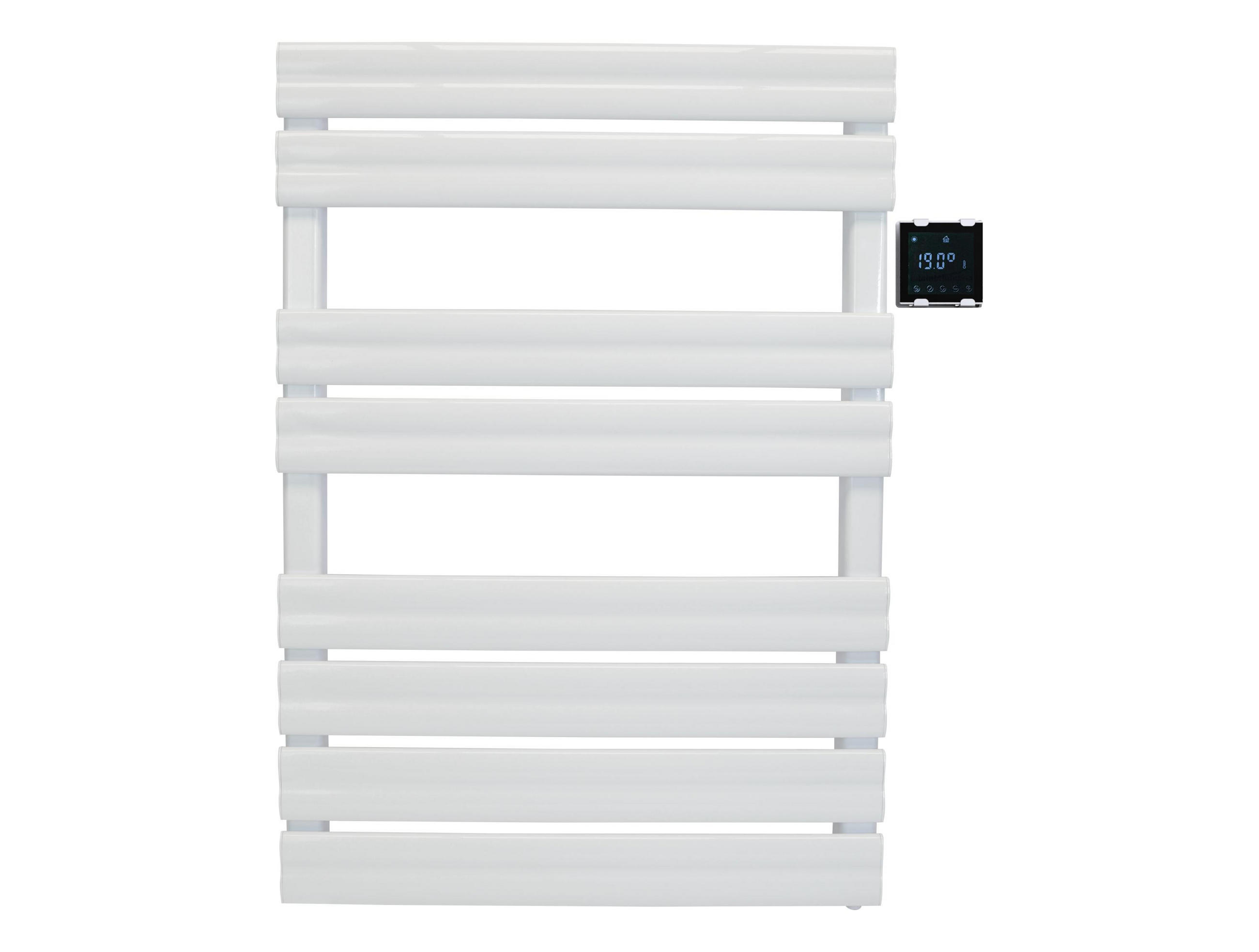 HANDTUCHTROCKNER Weiß mit Elektrosystem und Wandhalterung 500 W - Weiß, Metall (56/79/6cm) - Purline