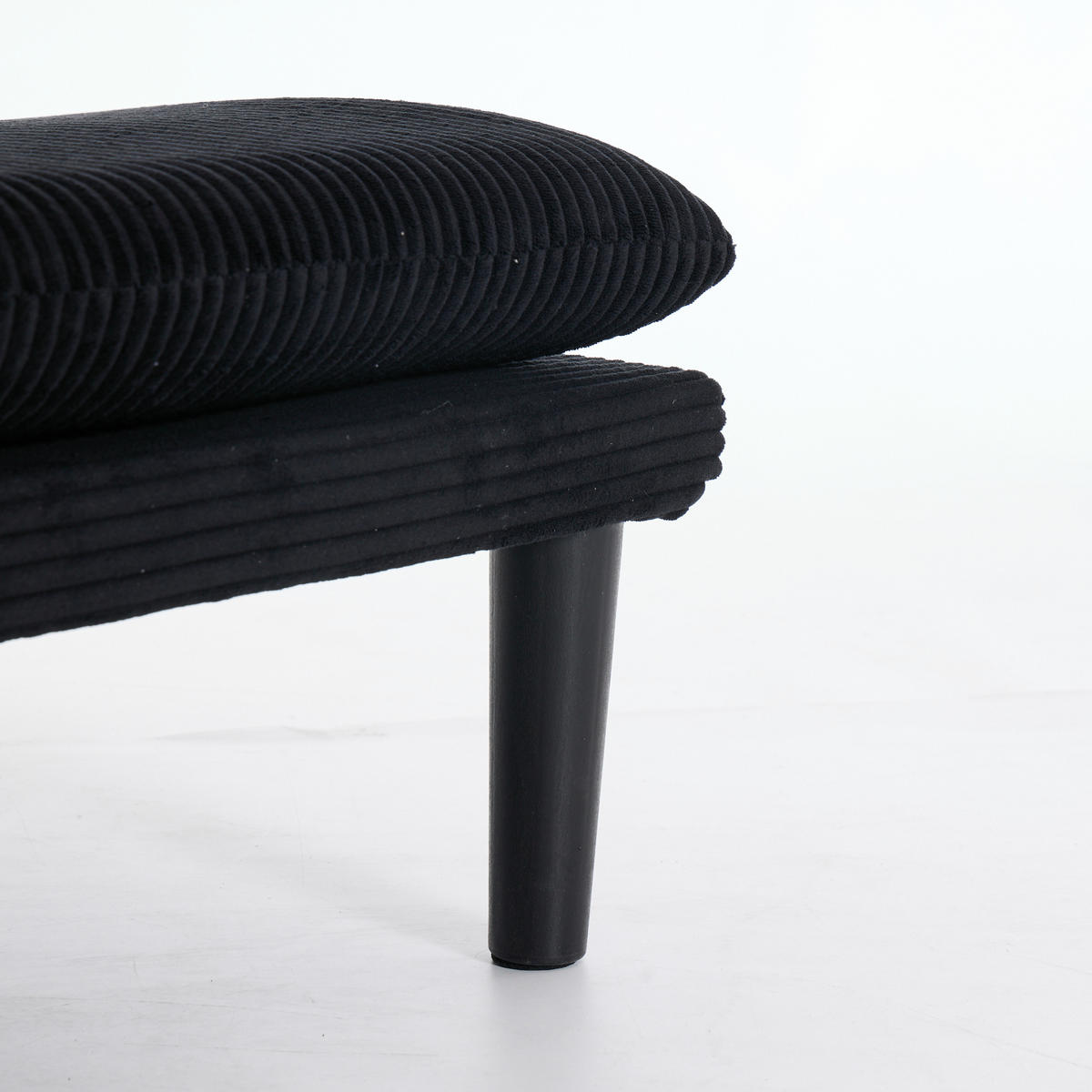 2-SITZER-SOFA aus Samt mit 3-fach verstellbarer Rückenlehne, schwarz - Schwarz, Textil (84/67/167cm)