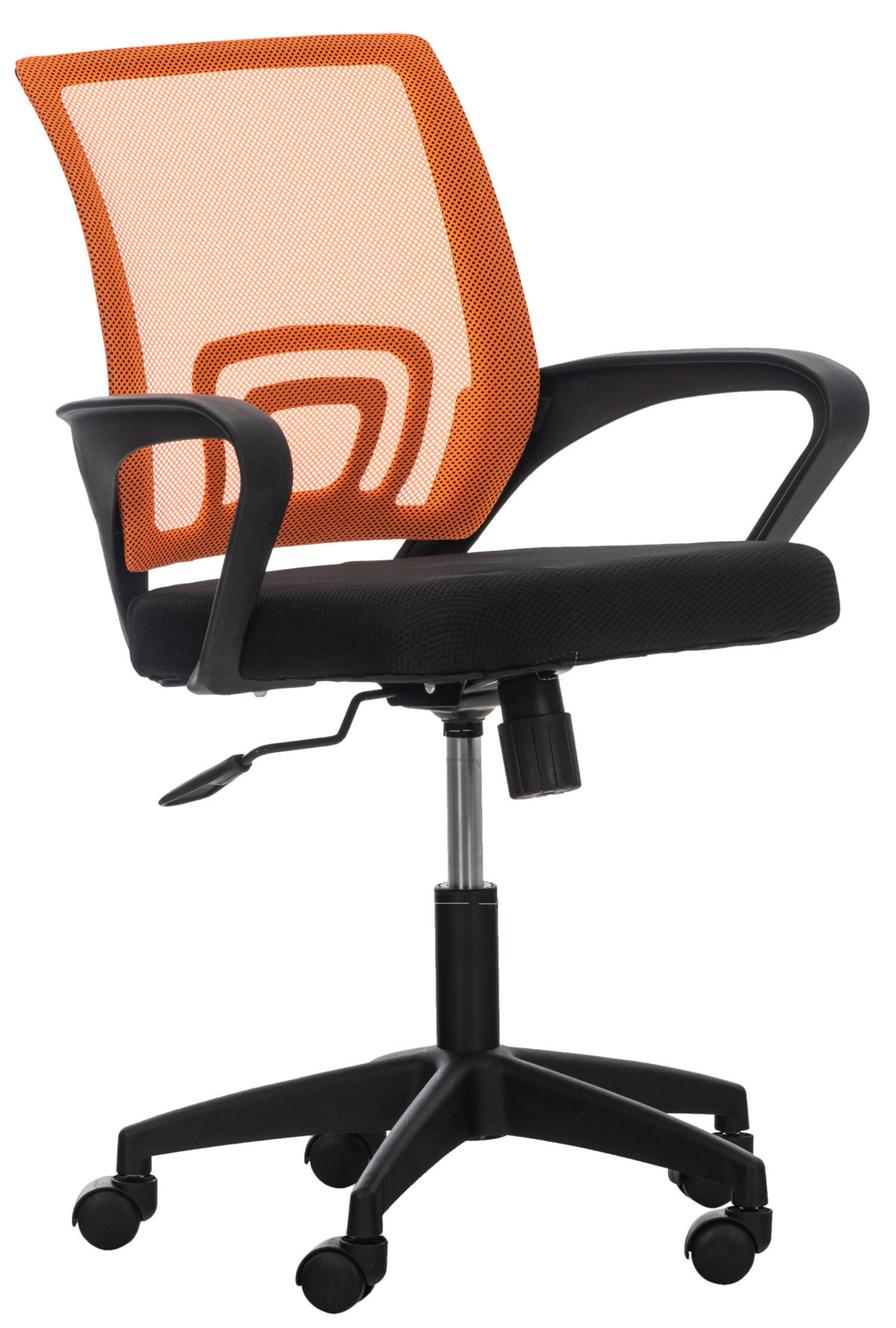 BÜROSTUHL Audrey mit Netzbezug, Orange - Orange, Kunststoff/Textil (62/95/50cm) - TPFLiving