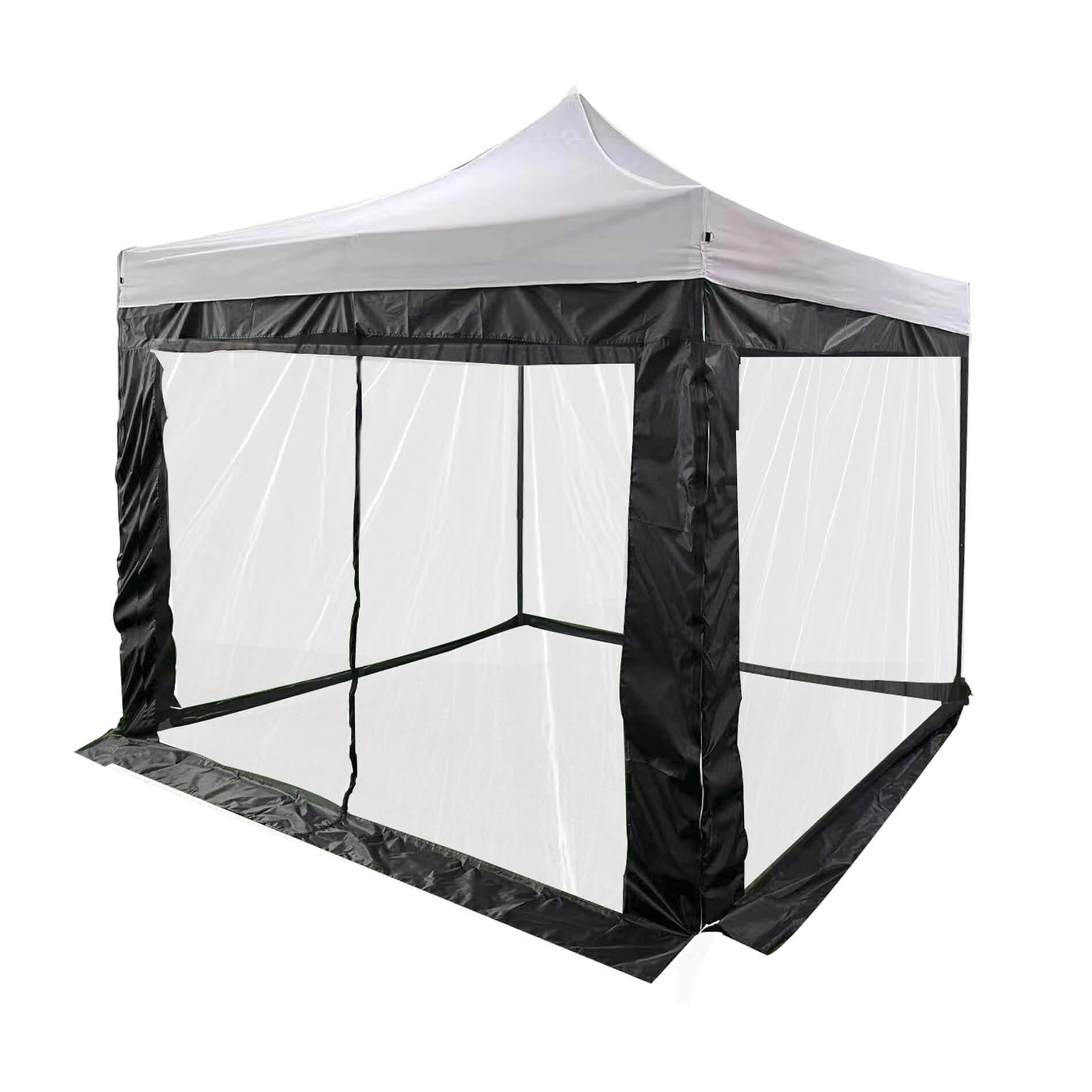 MOSKITONETZ FÜR PAVILLON Schwarz 1200/240 cm - Schwarz, Kunststoff (240/240/1200cm) - Mobili Rebecca