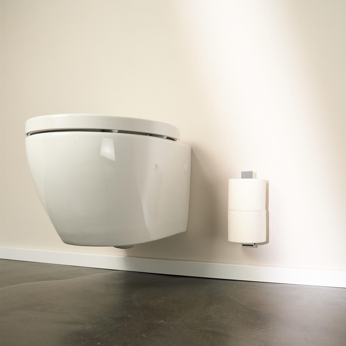 TOILETTEN ERSATZROLLENHALTER OHNE BOHREN - Chromfarben, Metall (3.4/23/6cm)