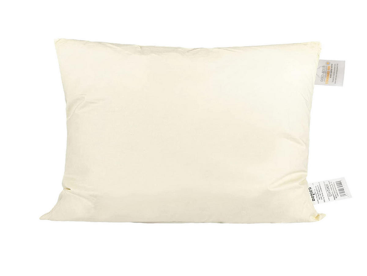 DAUNENKISSEN PublikSoft 40/60 cm - Beige/Creme, Naturmaterialien/Textil (40/60cm) - beties Heimtextil