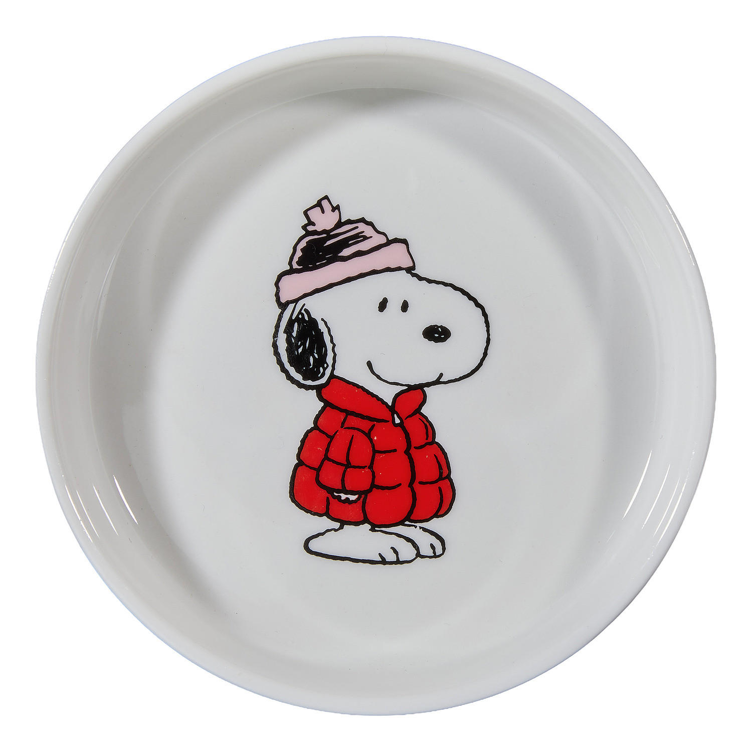 DEKOTELLER Peanuts Snoopy mit Jacke - Weiß, Keramik (2cm) - Butlers