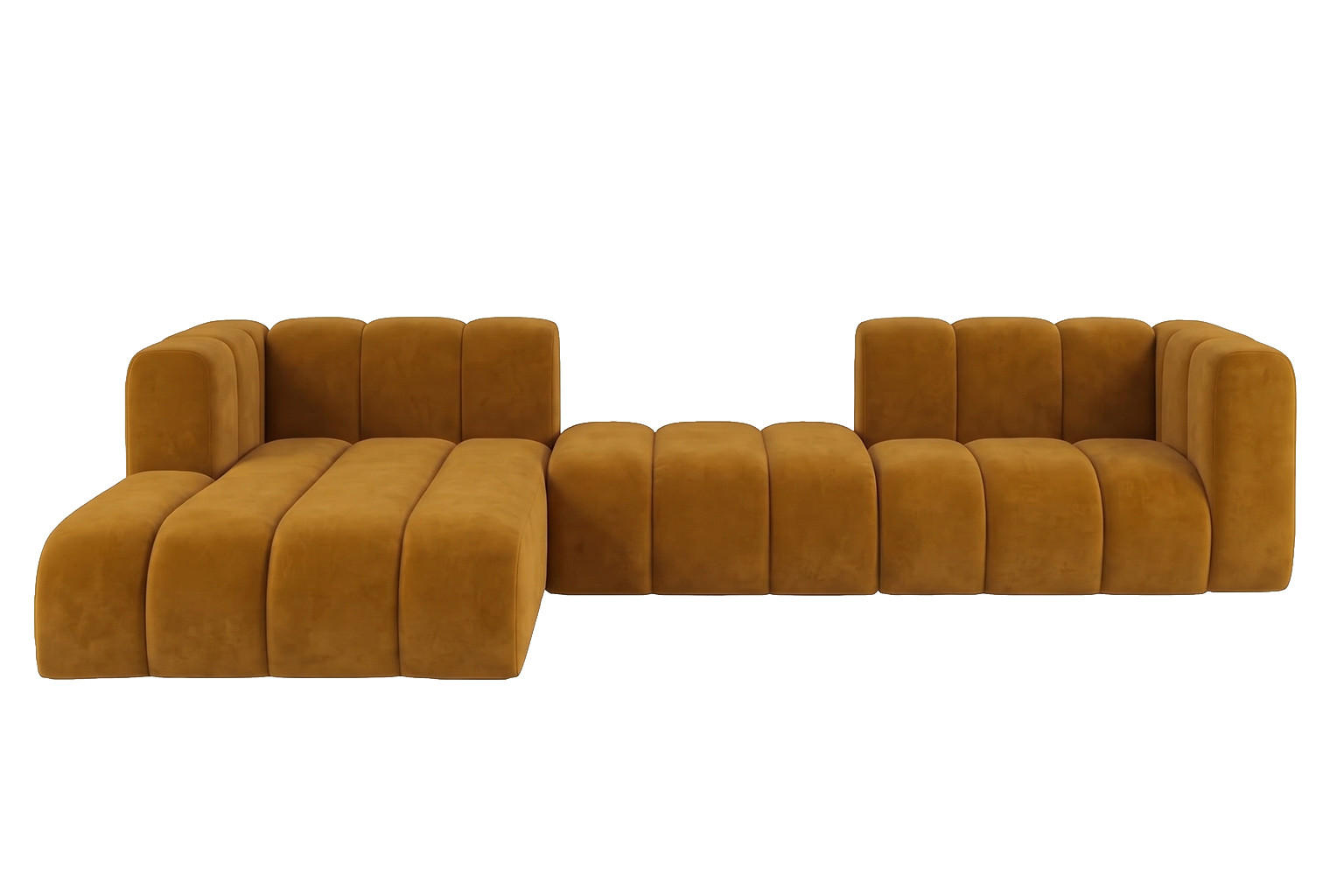 Kaiser Möbel Ecksofa Gelb 319x175 cm