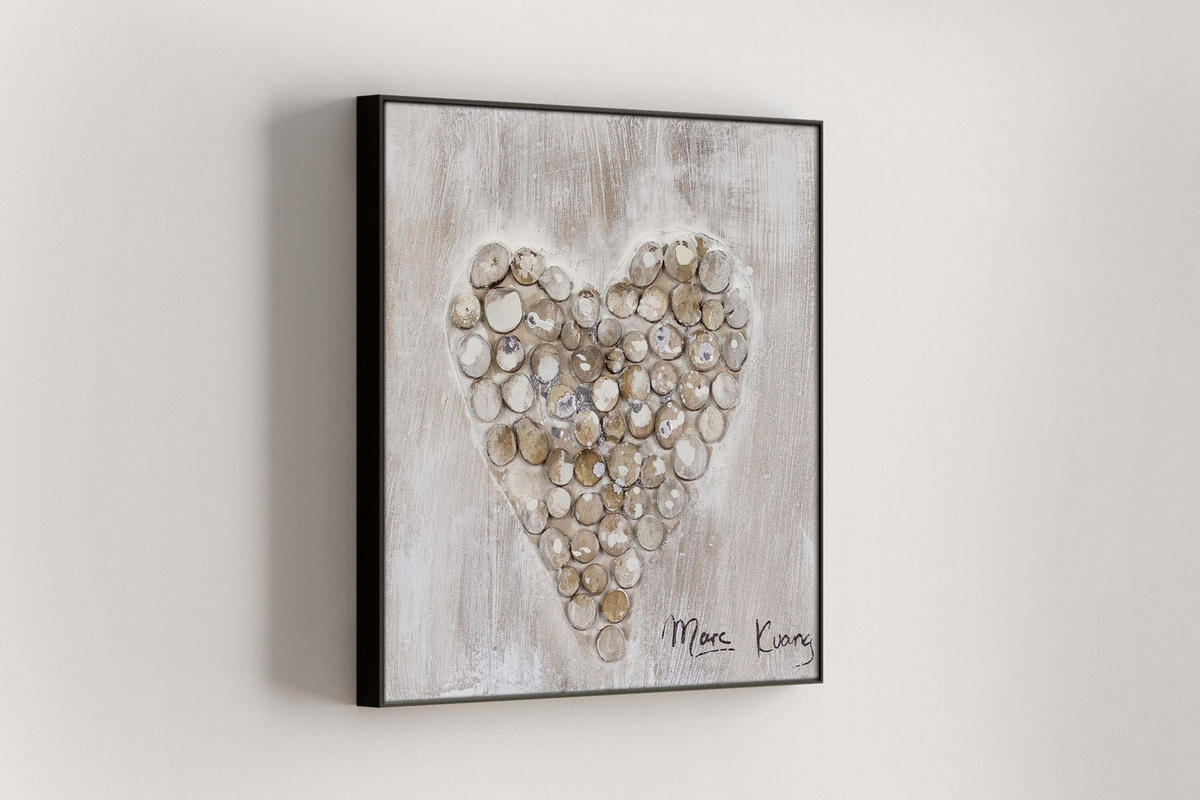 OLEJOMALBA 30/30 cm, Zvířata - hnědá, dřevo/textil (30/30cm) - KUNSTLOFT