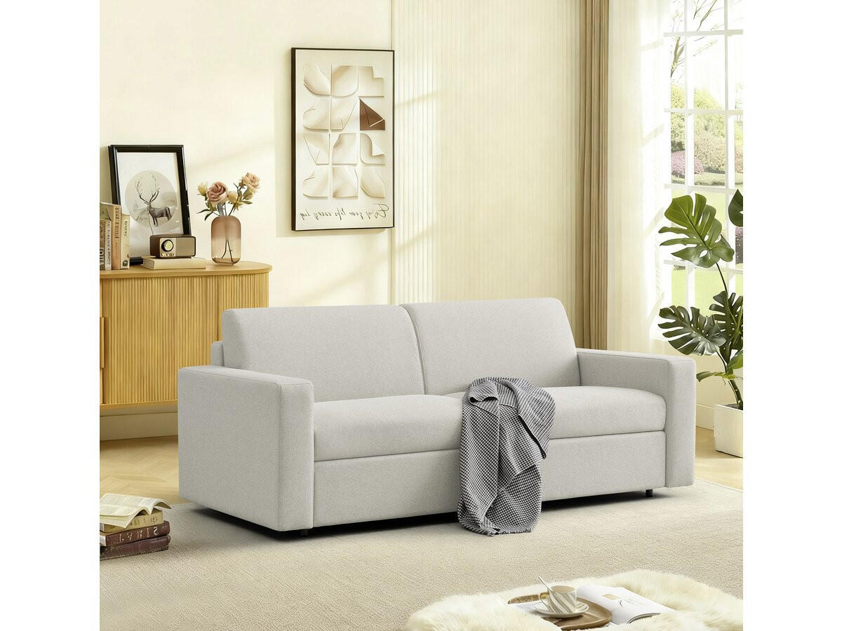 SCHLAFSOFA Diana Grau - Grau, Textil/Metall (194/82/99cm) - Habitat Garten