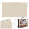 SONNENSEGEL - Beige, Textil/Metall (400/200cm) - Relaxdays