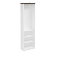 OFFENER Kleiderschrank mit Kleiderstange KSB02-W - Ahornfarben, Fell (55/187/25cm) - SoBuy
