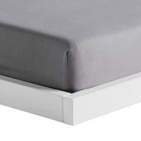SPANNBETTTUCH Satinette - Grau, Textil (160/200cm) - home&you