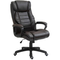 BÜROSTUHL in Braun 64x74x120 cm mit 6-Punkte-Massage und Wippfunktion, höhenverstellbar - Braun, Kunststoff (74/120/64cm) - IVMEU