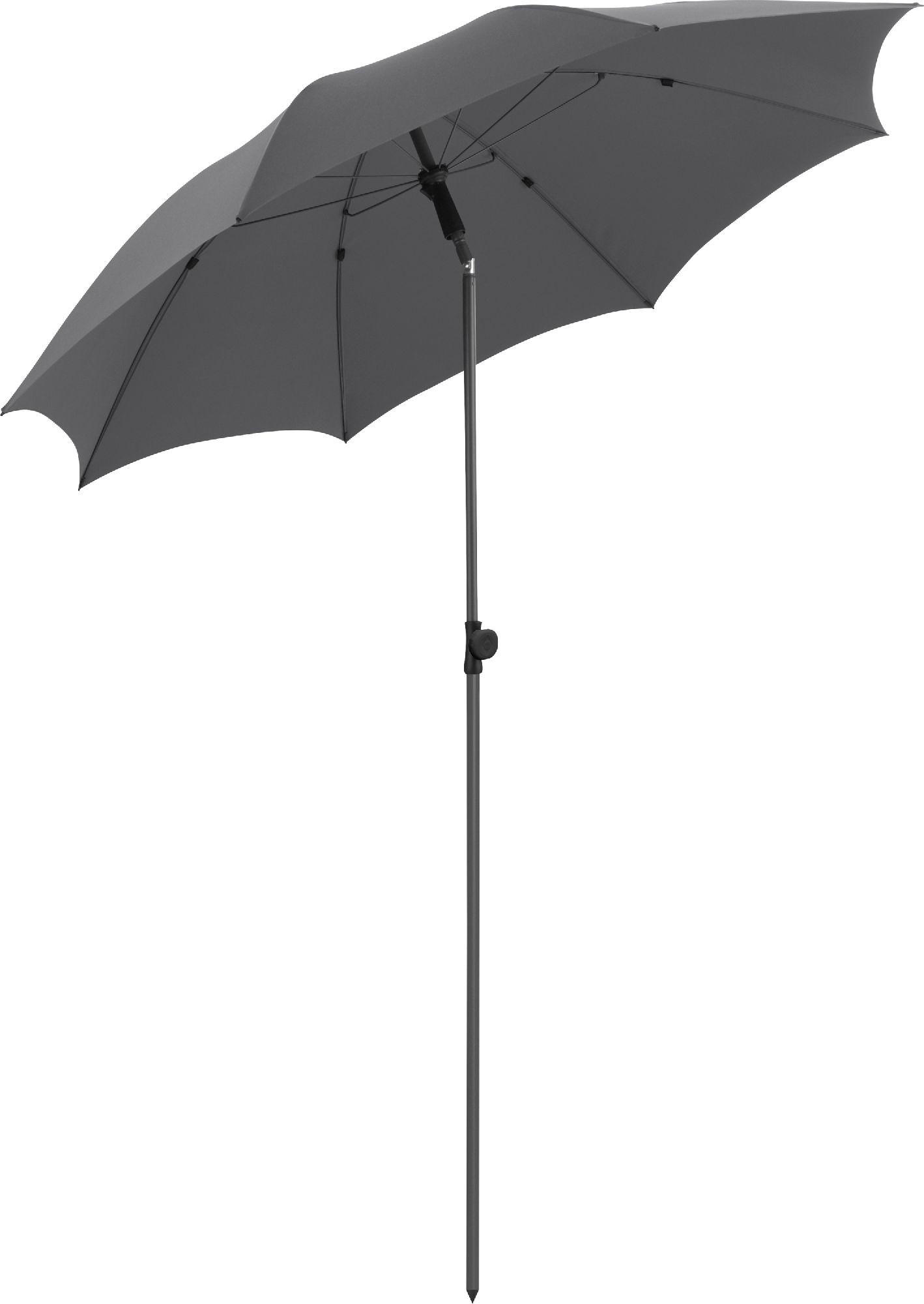 SONNENSCHIRM 180/180/126 cm - Grau, Kunststoff (180/180cm) - FARE