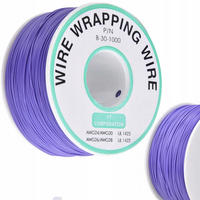 KABEL Kynar - 0,25 mm Leiter, AWG 30, Außendurchmesser 0,60 mm, 200 m, Kupfer verzinnt, PVC-Isolierung, 300 V, bis 105 °C - Multicolor, Kunststoff/Metall (10/7/4cm)