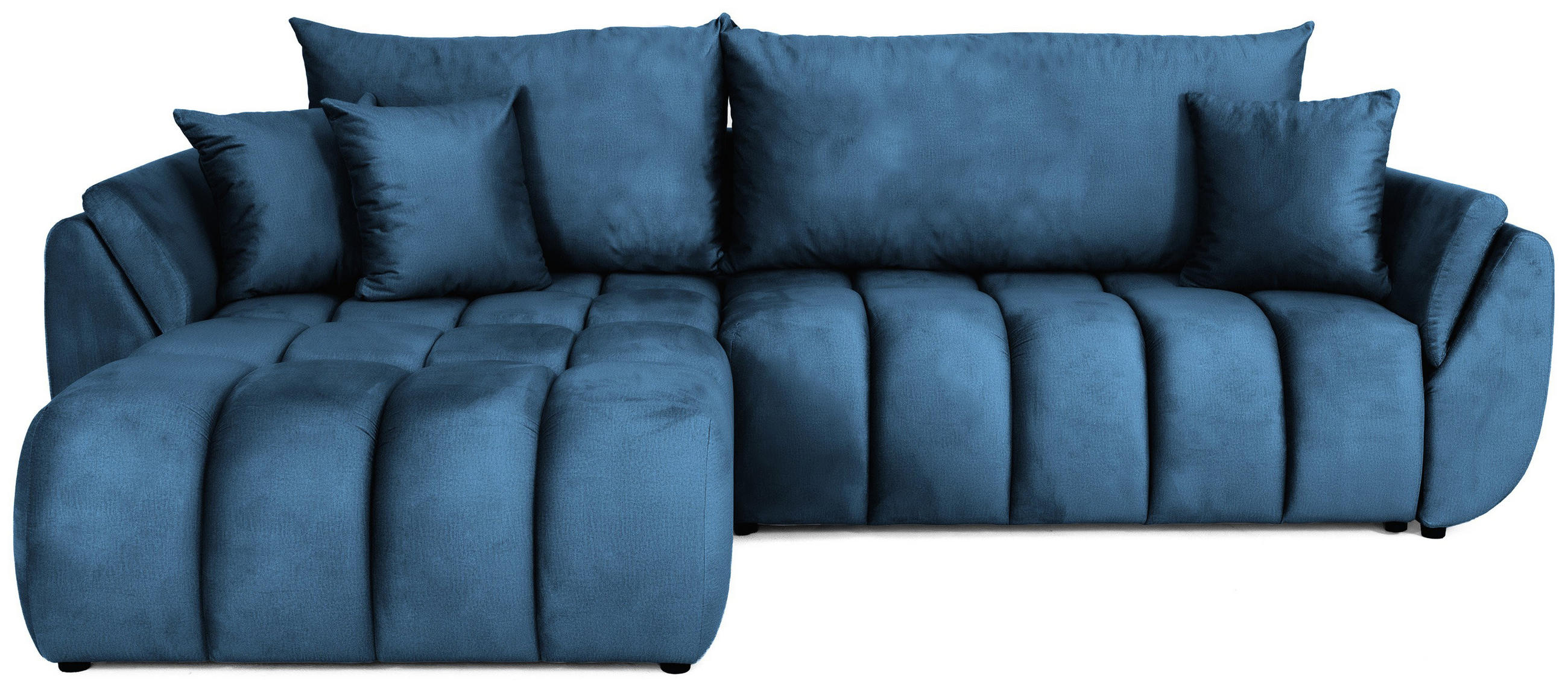 WFL Group Ecksofa Blau 280x184 cm