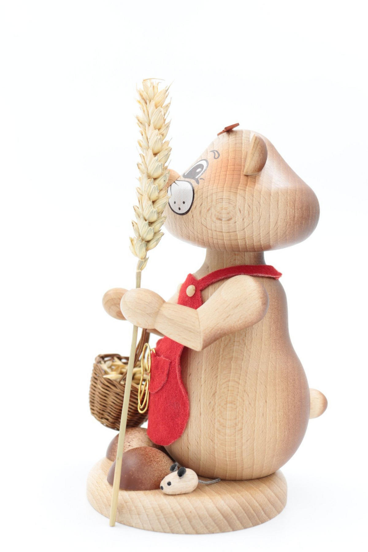 RAUCHFIGUR Hamster Urhamster-Frau 18 cm - Multicolor, Holz (12/18/0.1cm)