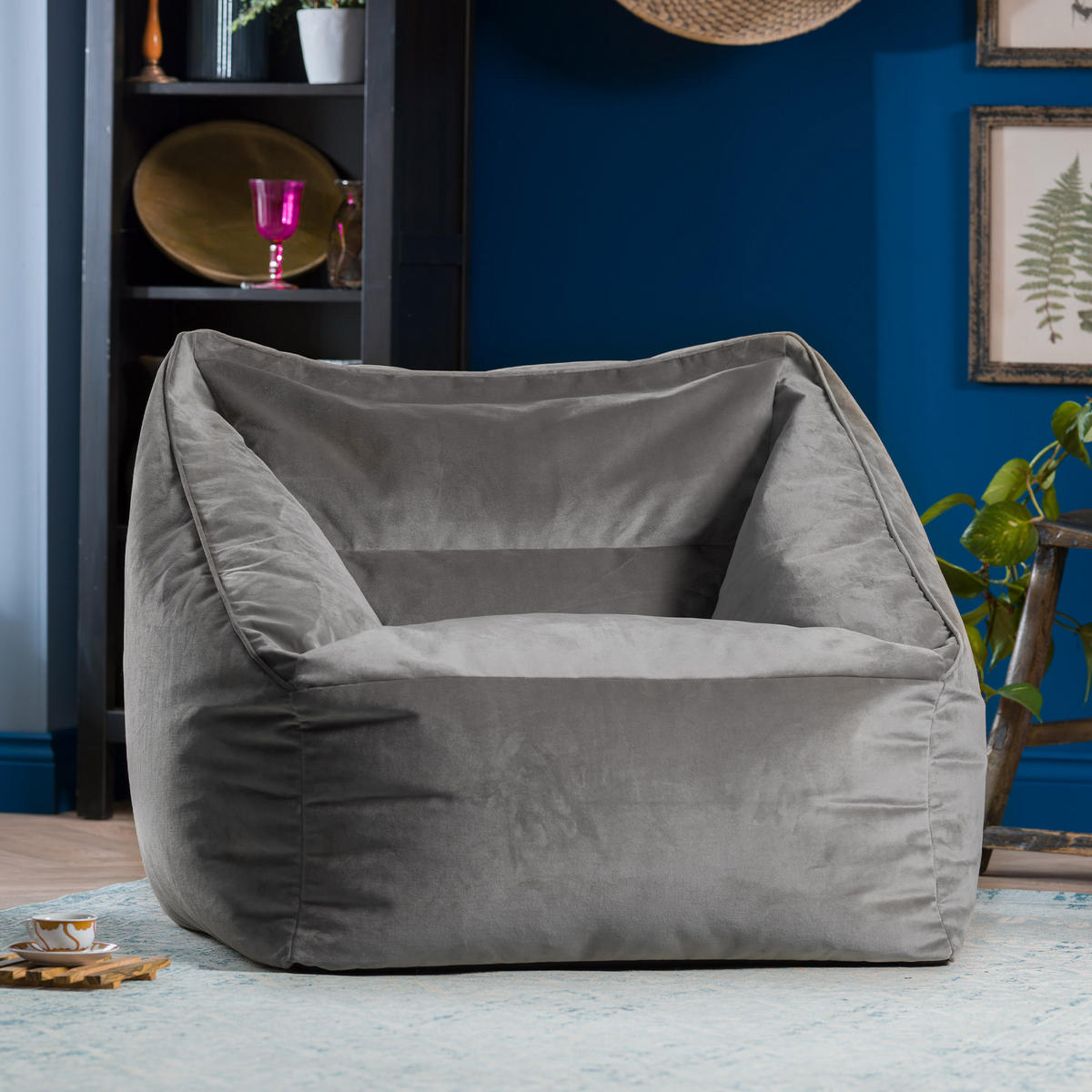 SITZSACK Sessel Natalia - Grau, Textil (97/73/84cm) - icon
