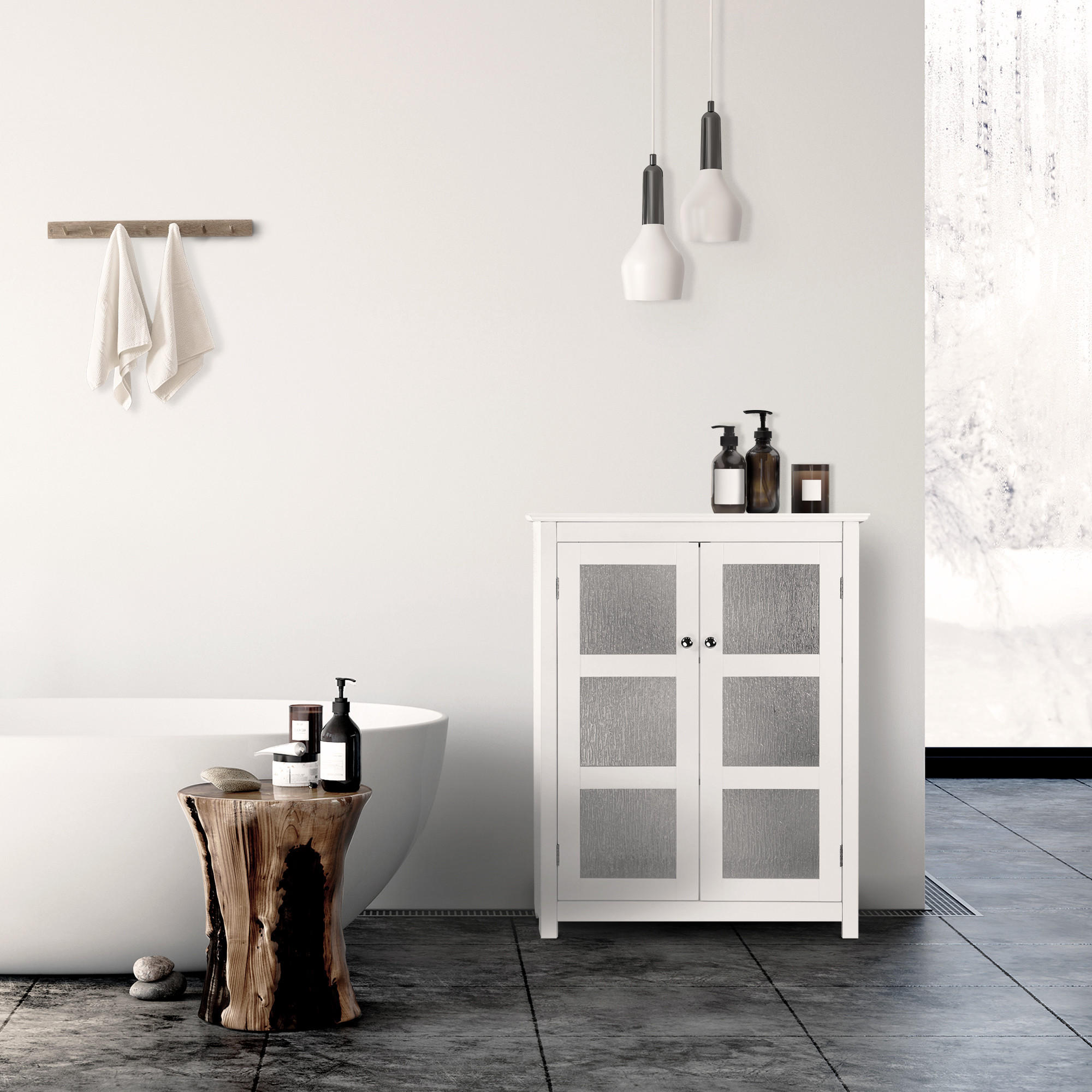 SCHRANK Weiß - Weiß, Holzwerkstoff (34.9/86.4/86.4cm) - Teamson Home