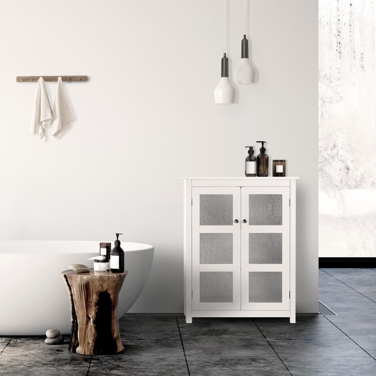 SCHRANK Weiß - Weiß, Holzwerkstoff (34.9/86.4/86.4cm) - Teamson Home