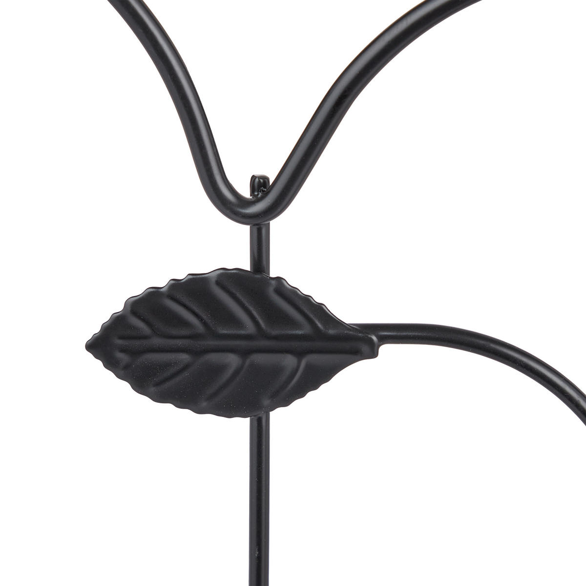 4xBEETEINFASSUNG - Schwarz, Metall (39/28.5/1cm) - Relaxdays