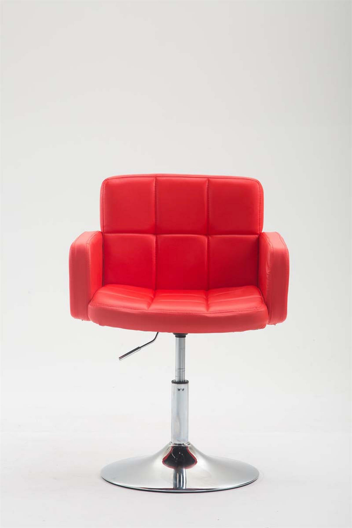 SESSEL Lederlook rot - Rot, Textil/Metall (58/80/48cm) - CLP