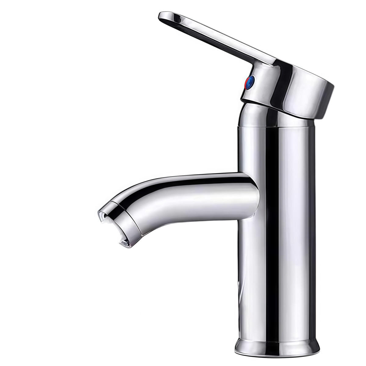 WASCHTISCHARMATUR EDELSTAHL 304 SILBER MIT FLEXIBELSCHLAUCH - Silberfarben, Metall (16/7/7cm) - Authentics