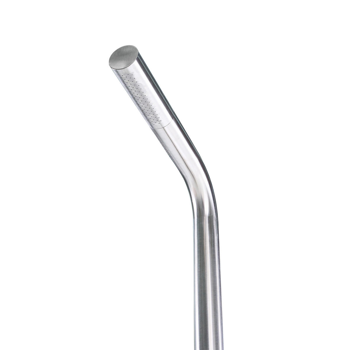 FREISTEHENDE Gartendusche Silber Sorapata - Silberfarben, Metall (57/230/17cm) - Beliani