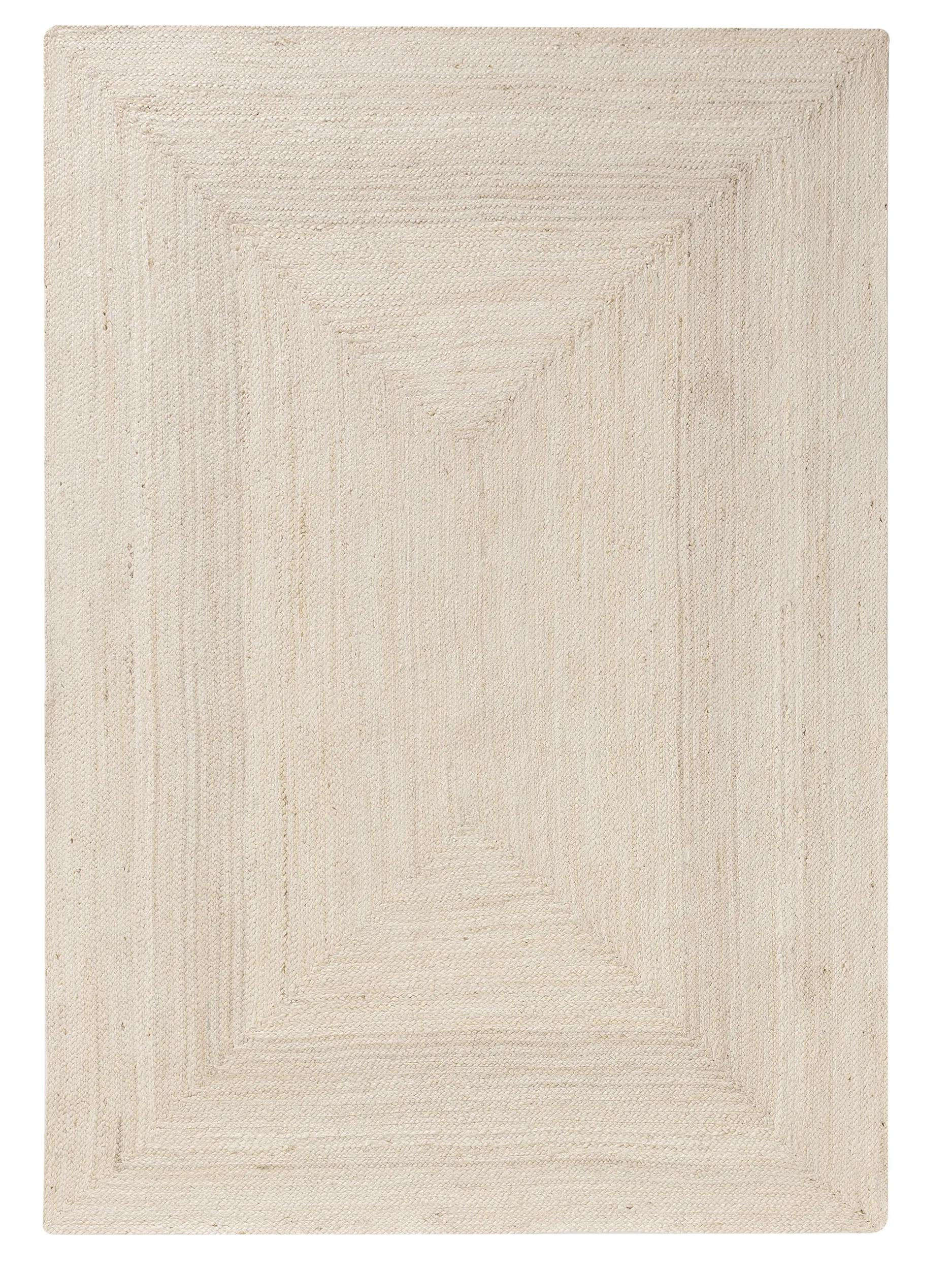 JUTETEPPICH Jutta Ivory 160/230 cm - Creme, Naturmaterialien/Textil (160/230cm) - benuta