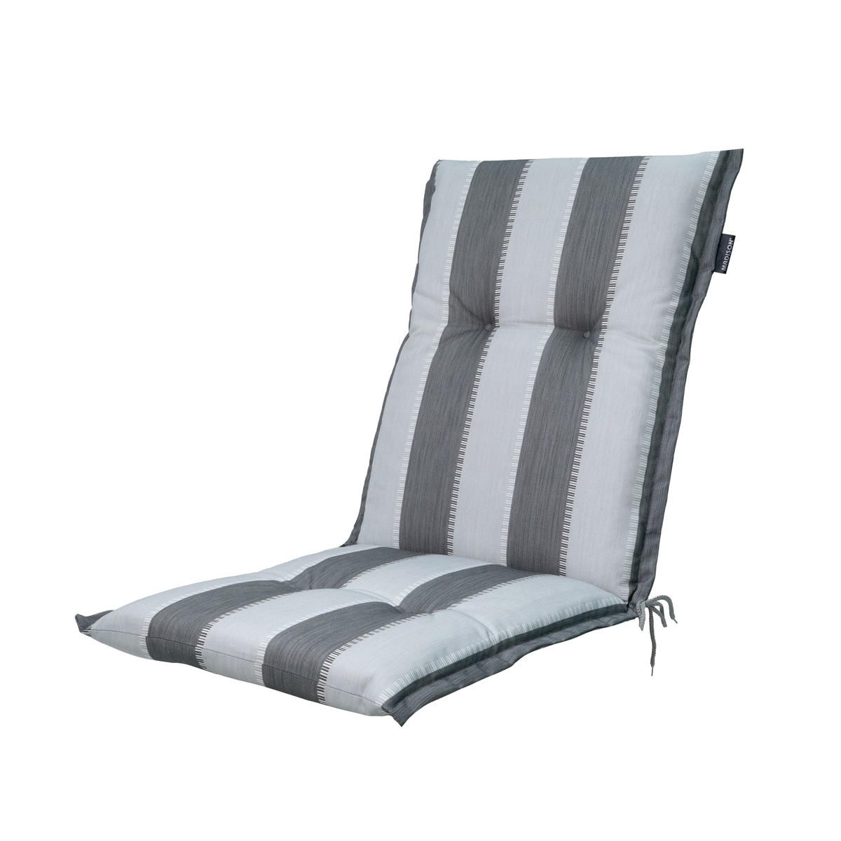 GARTENSTUHLKISSEN Banda 105/50 cm 4er-Set - Grau, Textil (50/6/105cm) - Madison