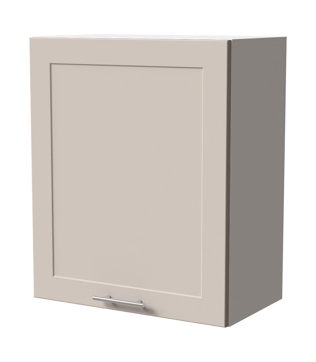 HÄNGESCHRANK Oslo W2/60 Weiß / Kaschmir Matt 60 / 32,5 / 72cm - Kaschmir/Weiß, Holz/Holzwerkstoff (60/72/32.5cm) - Feldmann-Wohnen