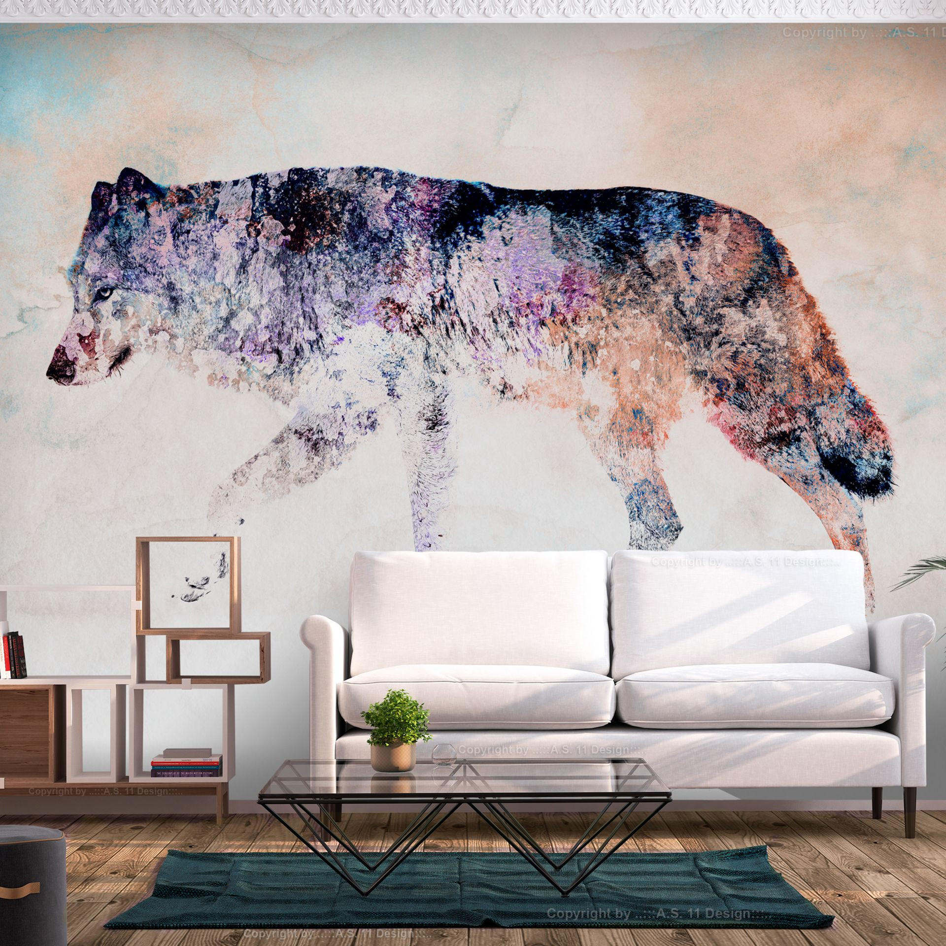 SELBSTKLEBENDE FOTOTAPETE Bunt 98/70 cm - Multicolor, Kunststoff/Textil (98/1cm) - KUNSTLOFT